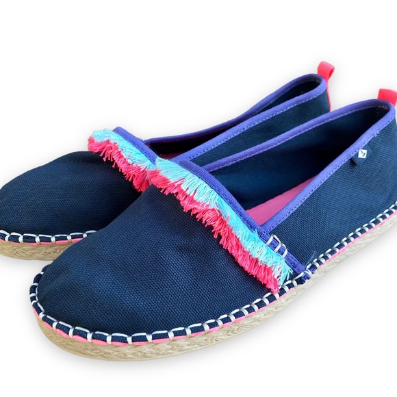 Sperry Top Sider Skysail Navy Blue Espadrilles Girls Size 3 - Picture 13 of 13